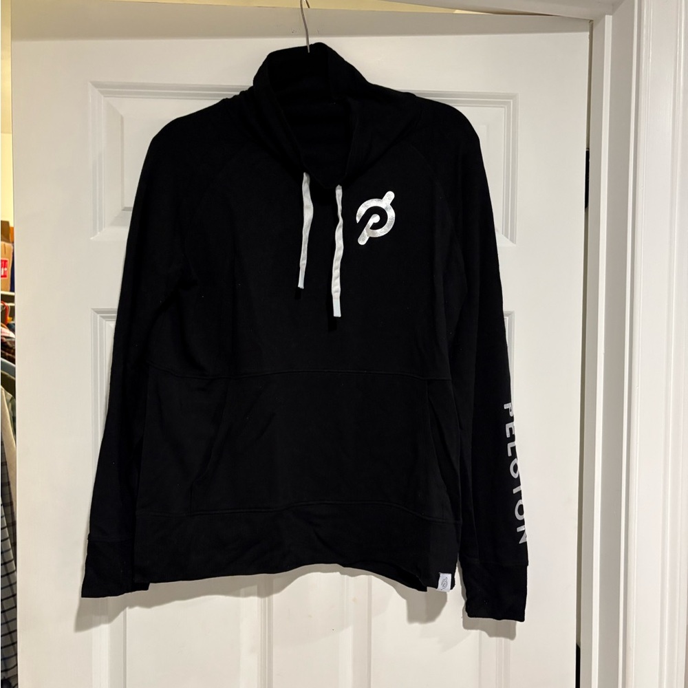 Peloton Black Mock Turtleneck Sweatshirt
